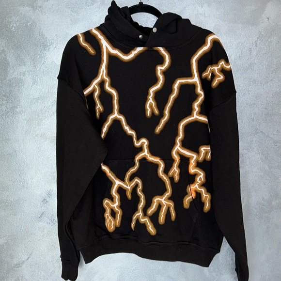 NWOT Darc Sport Wolves Club Lightning Black Hoodie - Picture 2 of 13